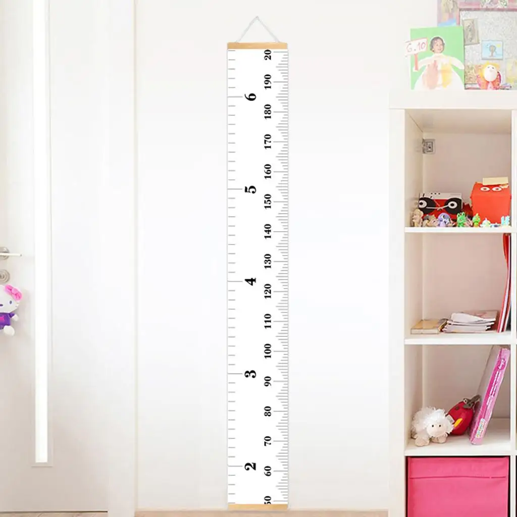 Wood Frame Hanging Baby Growth Chart Ruler Boys Girls Height Baby Room Decor
