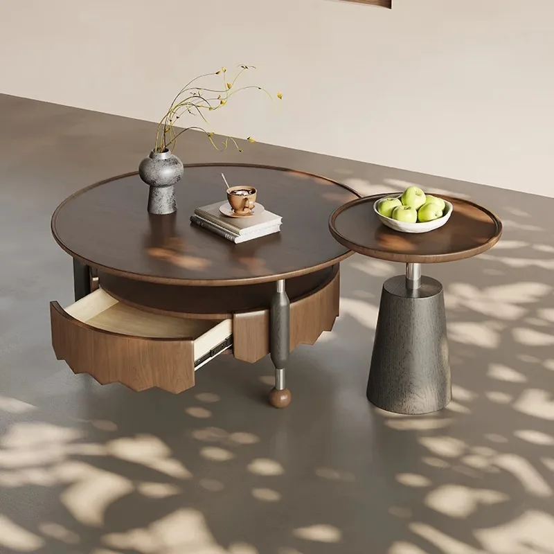 

Комбинация журнальных столиков в средневековом стиле, легкая роскошь и ощущение высокого класса.