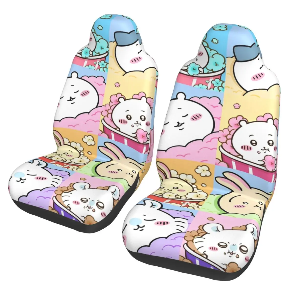 

Милые автомобильные аксессуары с героями мультфильмов Chiikawa, чехлы на сиденья для транспортных средств, универсальные чехлы на сиденья для автомобиля, грузовика, внедорожника