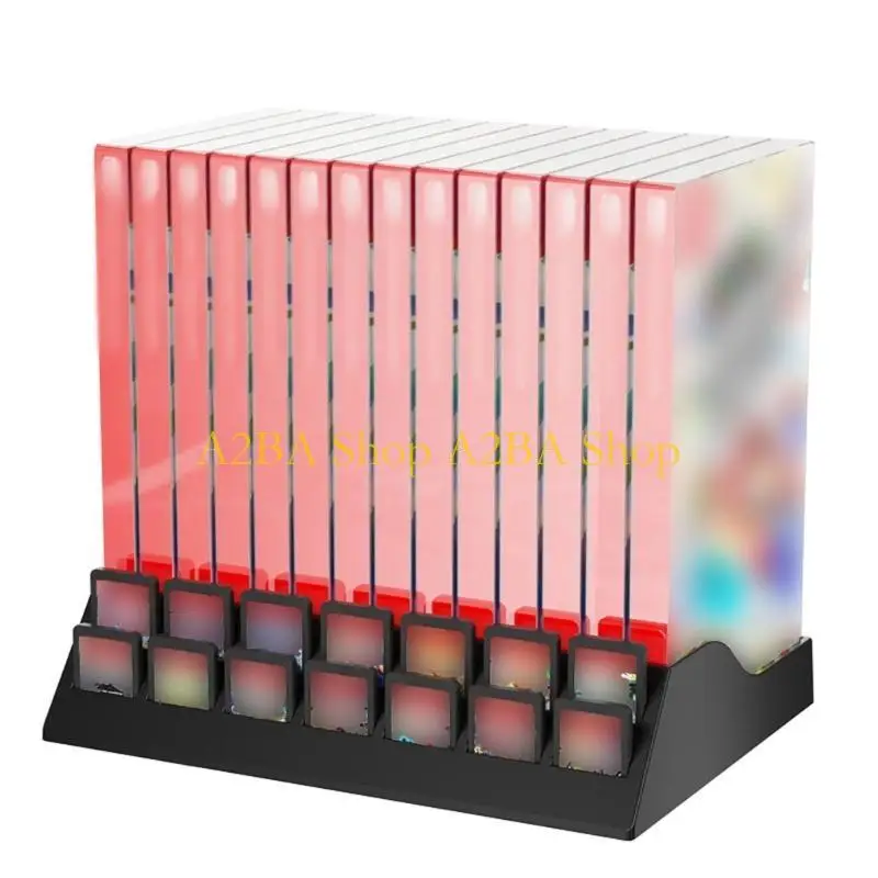 

A2BA Большой вместительный футляр для хранения игр из АБС-пластика, подставка с 14 слотами для TF-карт SW2 и док-станцией со