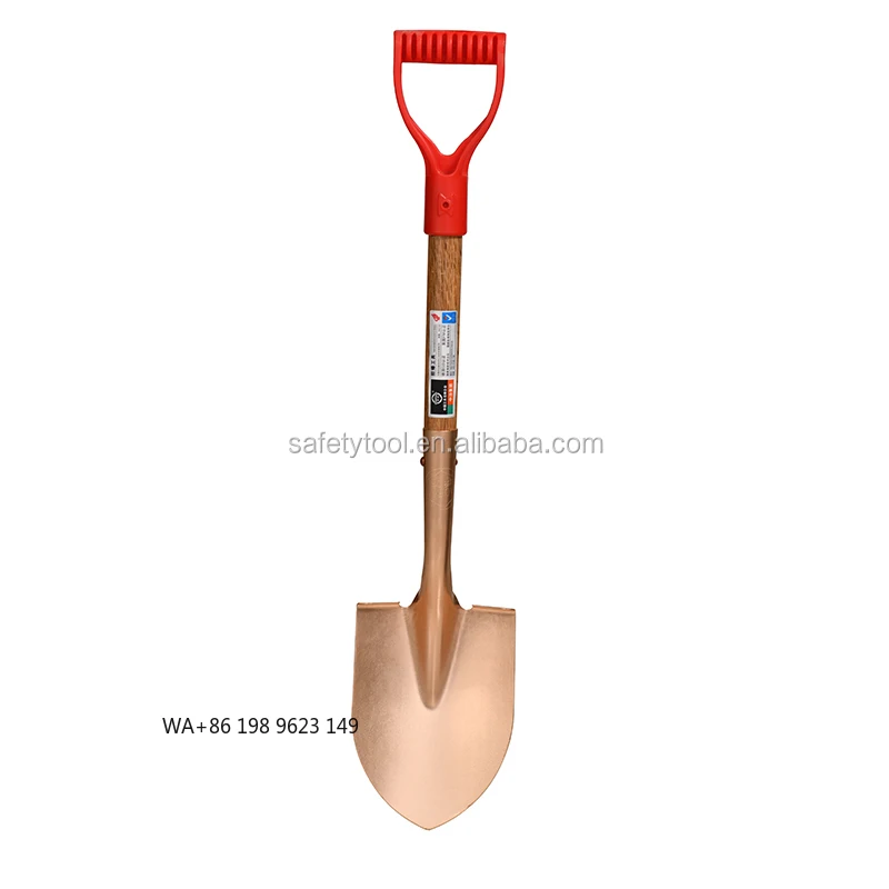 

Лопата с изогнутым концом рукоятки, неискрящая, взрывозащищенная, ручной инструмент для нефтепромыслов, горнодобывающей промышленности, химических заводов, оборудование для безопасной работы