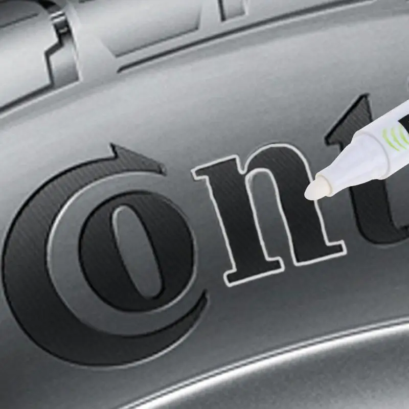 W89C Permanent Marker Pen White Paint Marker Pen Refillable for Kids Adults DIY Craft