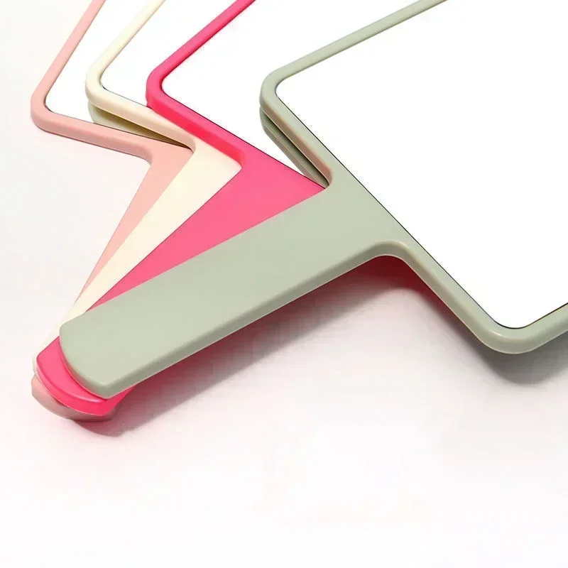 กระจกแต่งหน้าแบบมือถือสำหรับต่อขนตา กระจกแต่งหน้าทรงสี่เหลี่ยมพร้อมที่จับ กระจกมือถือ กระจกพกพาสำหรับร้านสปา