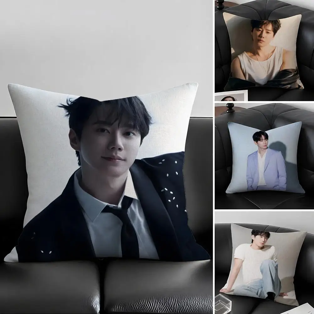Artist L-Lee J-Jun-young Cushion Cover Natural Linen Pillowcase Set, All-in-One Decor for Sofa, Bedroom & Chair