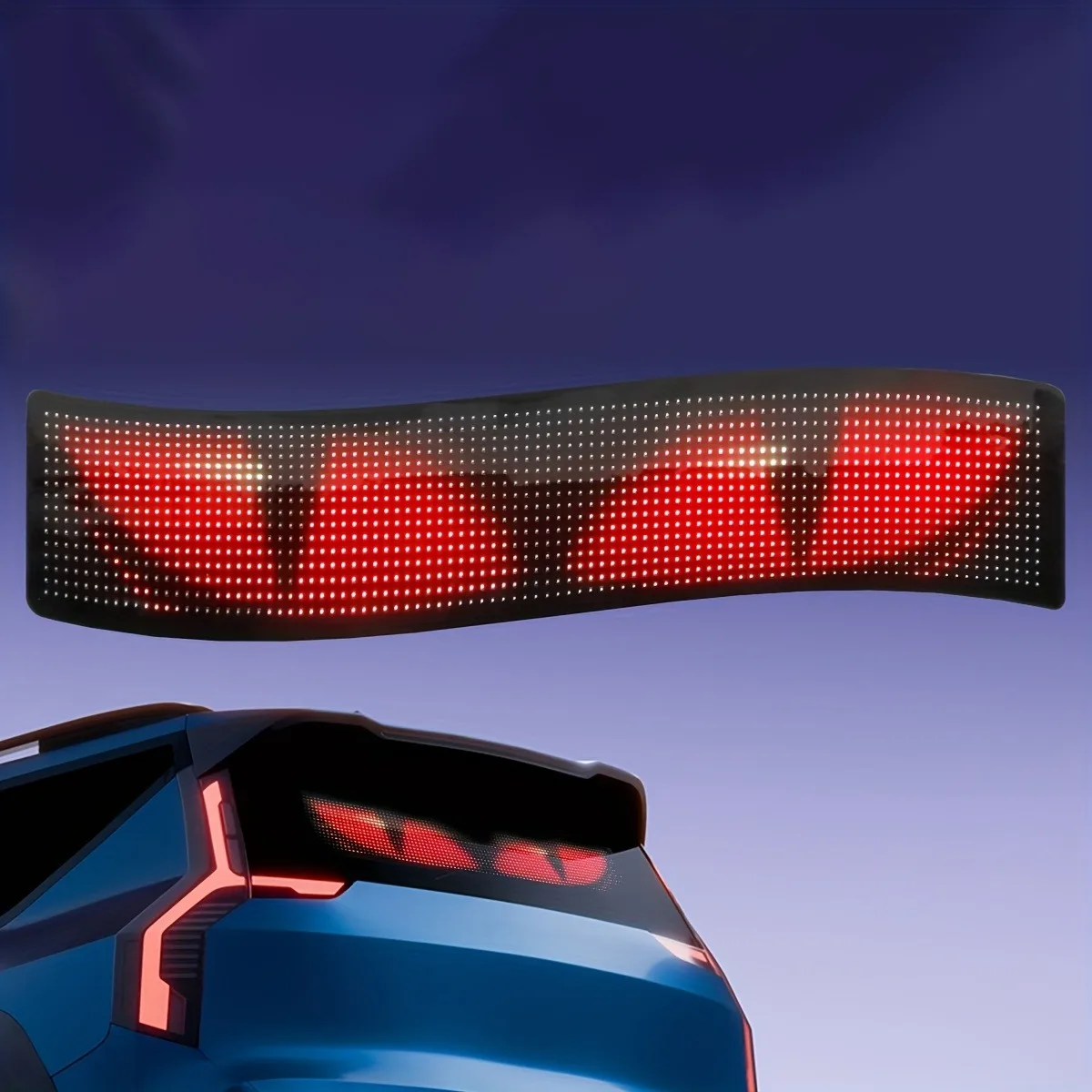 

1pc 35.35Inch/89.8cm Demon Eye LED Neon Light, Flexible RGB USB Ambient Lamp, Car Interior Decor for Party Christmas Concert