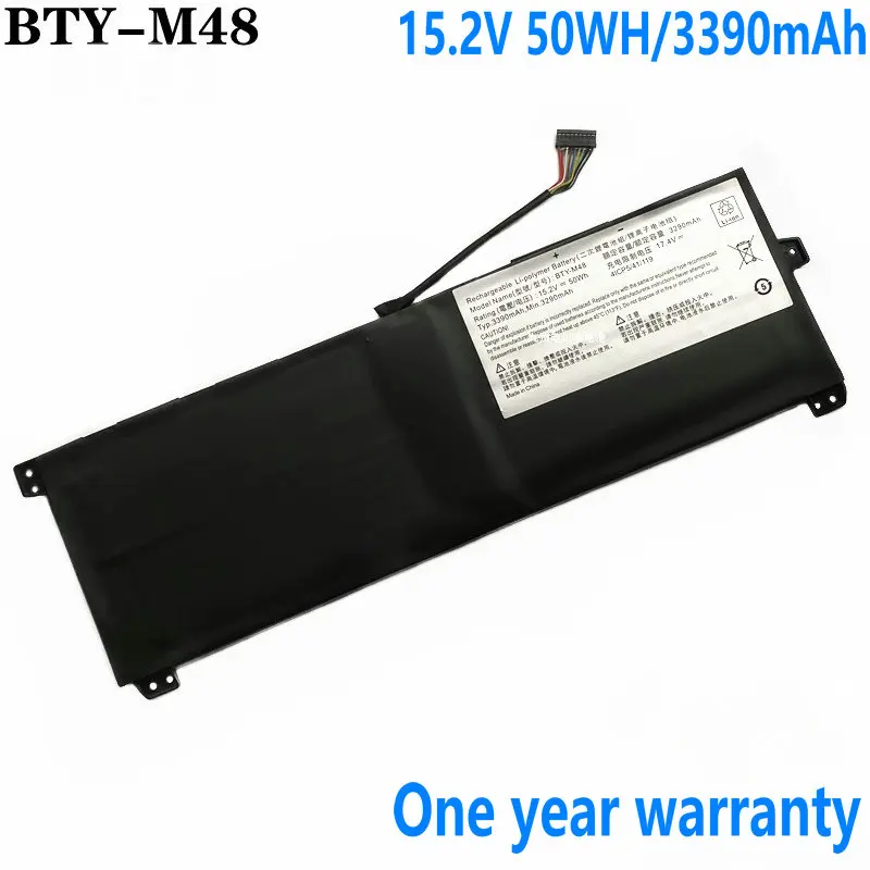 

15.2V 50WH/3390mAh BTY-M48 Laptop Btatery For MSI PS4 PS42 8RB 8RA 8RC Mechanical Revolution S1 S1-C1 S1-01