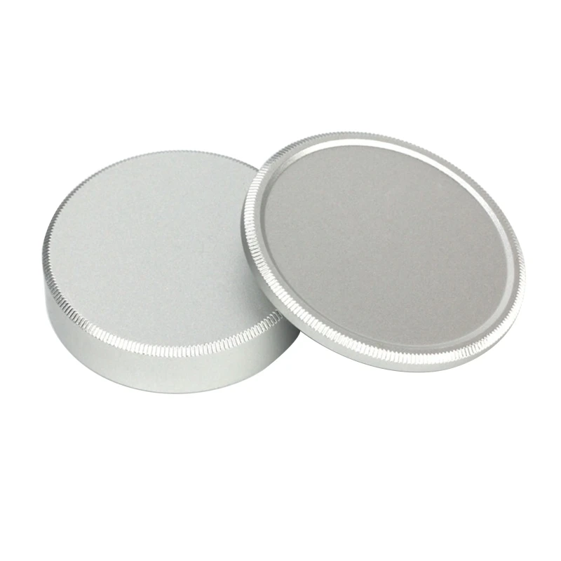 2Pcs Metal Rear Lens Cap Silver Black Protective Rear Cap for M39 39mm Thread Screw Mount Camera Lenses Accessories