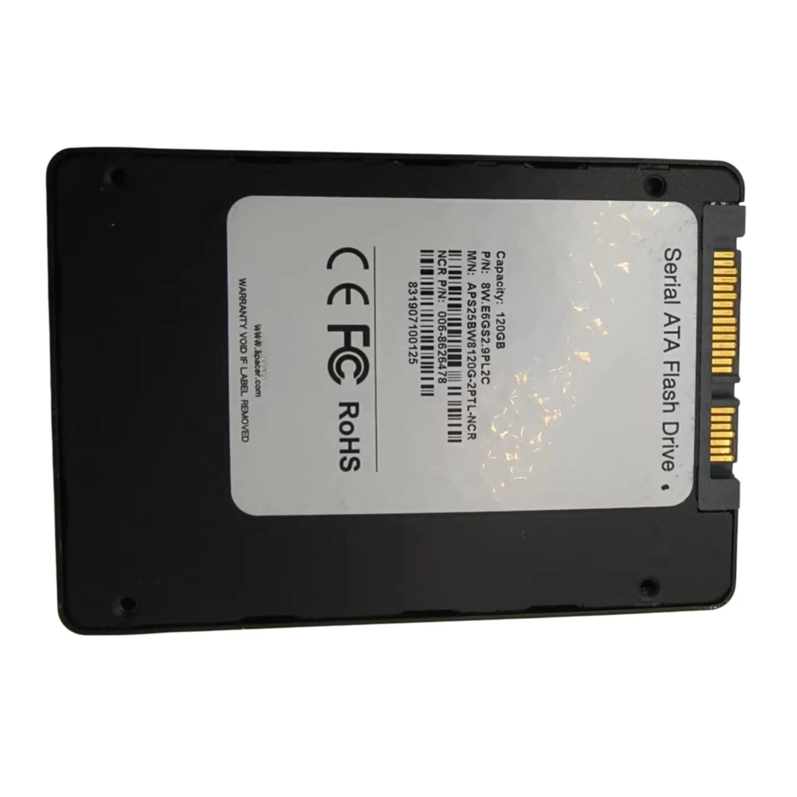 120GB 8W.E6GS2.9PL2C SSD Solid State Drive Fits For Apacer APS25BW8120G-2PTL-NCR - view 3