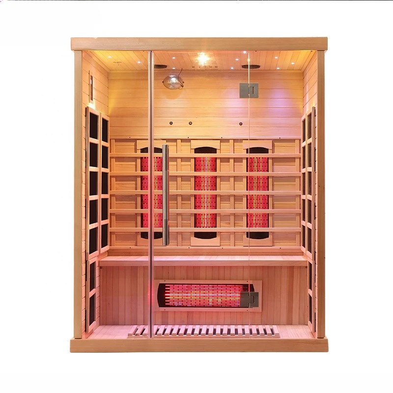 

Steam room solid wood far infrared light wave physiotherapy room single sauna room