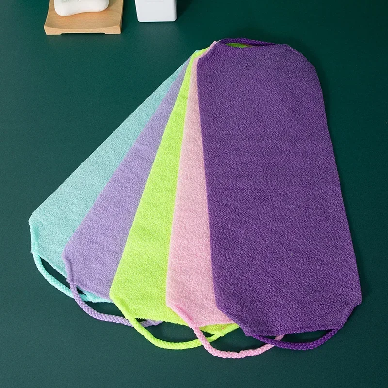 Strap Body Washing Clean Towel Exfoliating Rubbing Bath Towel Washcloth Elastic Shower Body Scrub Cleaning Massage Bath Towel