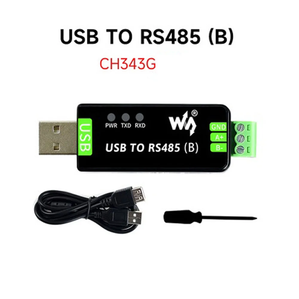 Industrial Grade USB to RS485 Serial Port Converter Communication RS485 Communication Module FT232RL/CH343G Chip Expansion Board