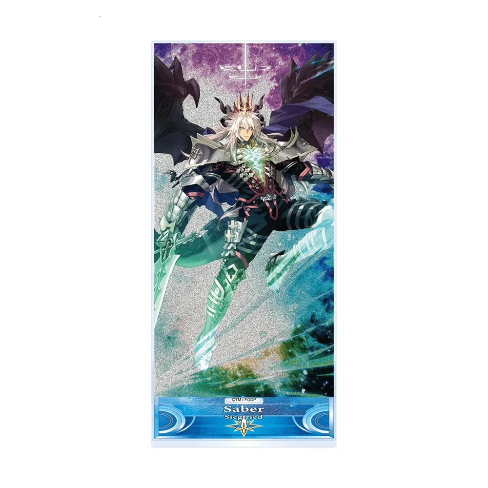 Fate Grand Order FGO Siegfried 15cm Acrylic Stand Keychain Saber Knight Armor Game Figure Desk Decor Toy Fan Gift