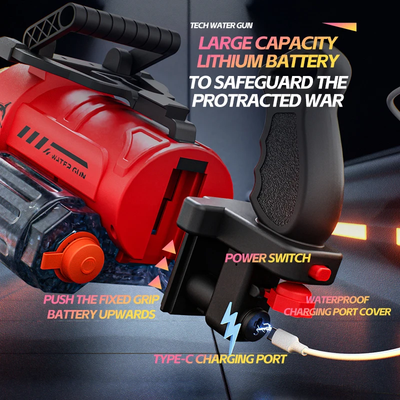 Electric Water Guns Rotating D - Kids Outdoor Voices ulasan dan harga