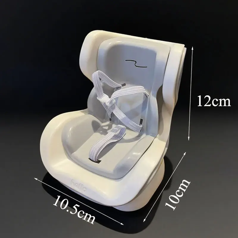 مقعد أمان لدمية السيارة، مقعد صغير جميل، منفذ هواء تلقائي، ديكور عطري، ملحقات داخلية للسيارة عالية الجودة لـ Labubu