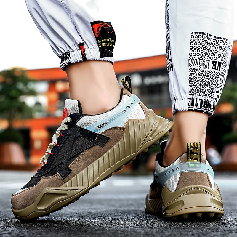 2023 Spring Good Quality Male Sports Shoes Outdoor Running Shoe For Men Fashion Trendy Sneakers Man Lightweight Non-slip Board 7