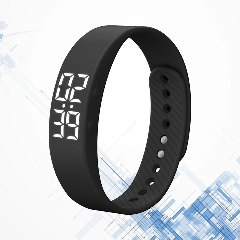 Smart Wristband Watch Lightweight Waterproof Fitness 3D Sensor Accurate Pedometer Led Screen