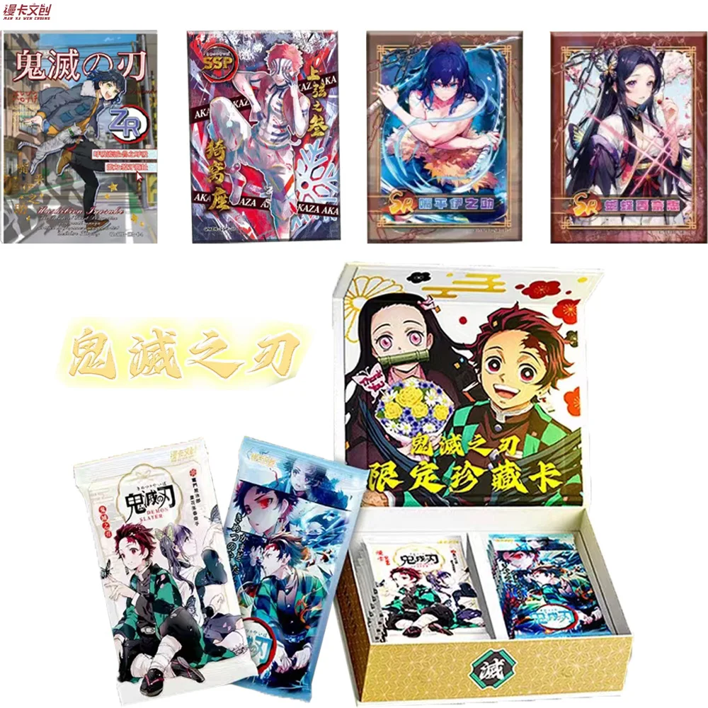 Wholesale ManKa Demon slayer Forging Knife Chapter Collection Card Multiple Character Cards CQR LSP GSP SP Card Booster Box