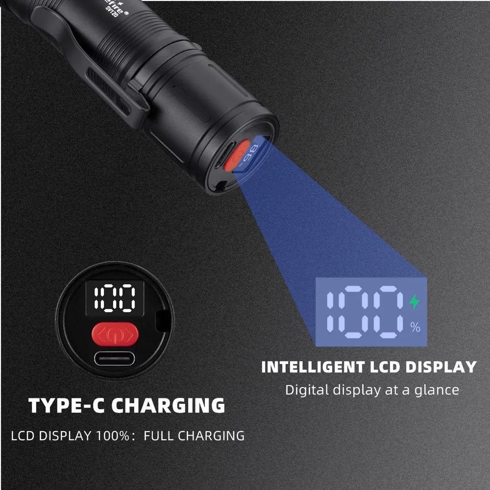 Linterna luz negra LED UV 365 nm recargable USB para curado - imagen 4