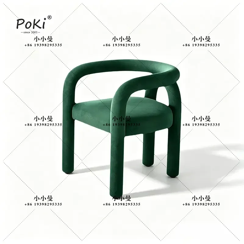 Backrest Nordic Balcony Modern Simple Model Study Living Room Makeup Circle Negotiation Reception Chair