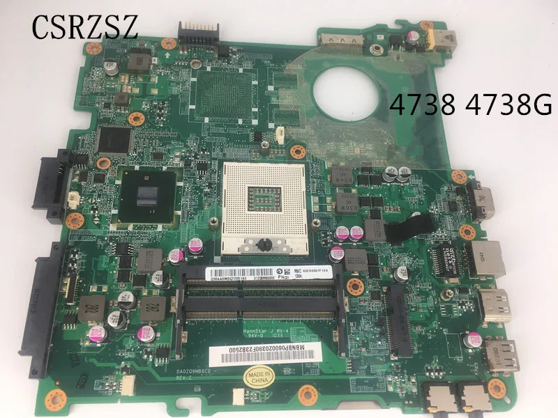 Para acer aspire 4738 4738g placa-mãe do portátil mbnbp06002 da0zq9mb6c0 teste ok 100% original