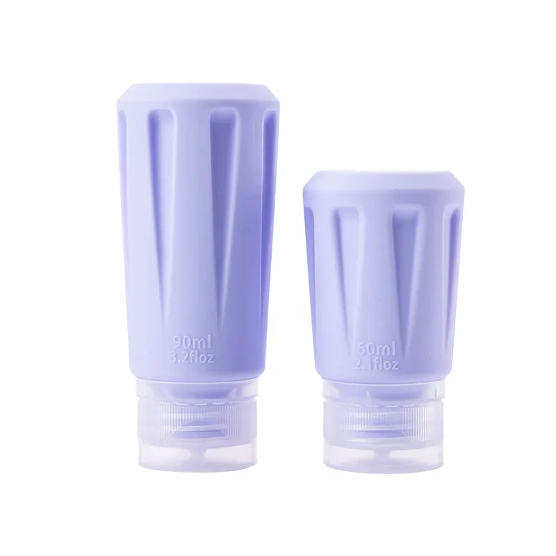 

60Ml/90ml8-flap silicone sub-bottle, anti-drop, leak-proof, small, beautiful and easy to carry