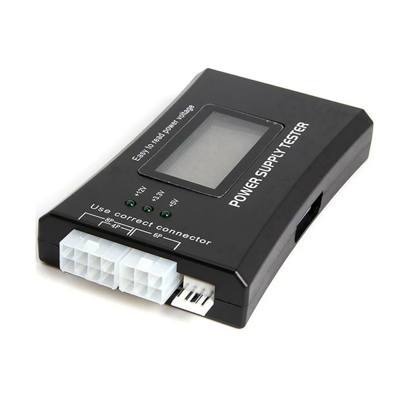 

MALL ATX Power Detection Tool Computer Host Power Tester Portable Metal Shell LCD Display Case Power Tester