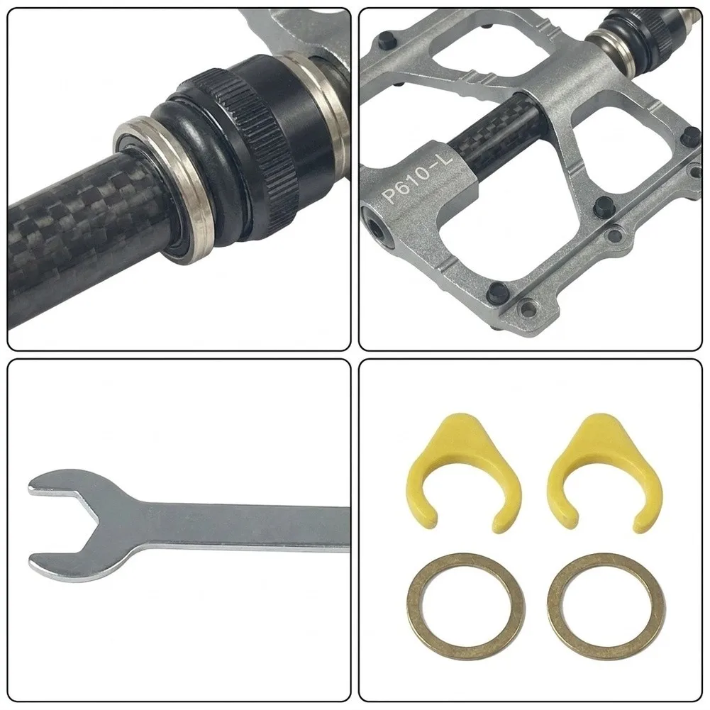 Aluminum Alloy Pedals with Quick-Release Functionality and Threaded Mounting for Use on Most Adult-Sized Bicycles