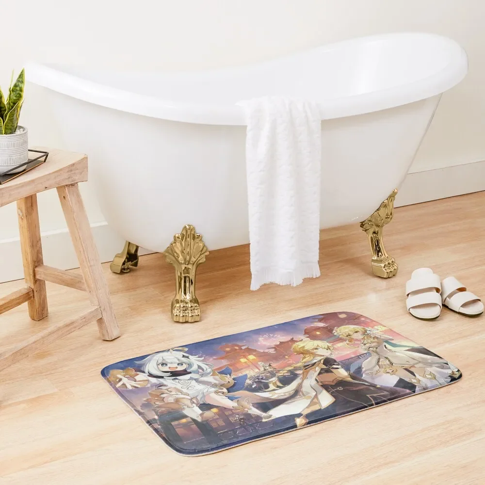 

Genshin Impact - Lantern Liyue Festival Official Artwork Bath Mat Bathroom Interior Kit Bathroom Anti-Skid Shower Mat