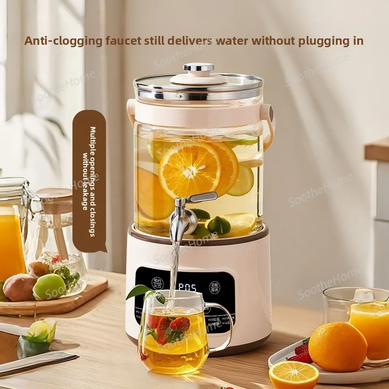 3L Electric Kettle Smart Tea Brewer Commercial Faucet Fruit Tea Bucket Office Appointment Glass Health Kettle Multi-function