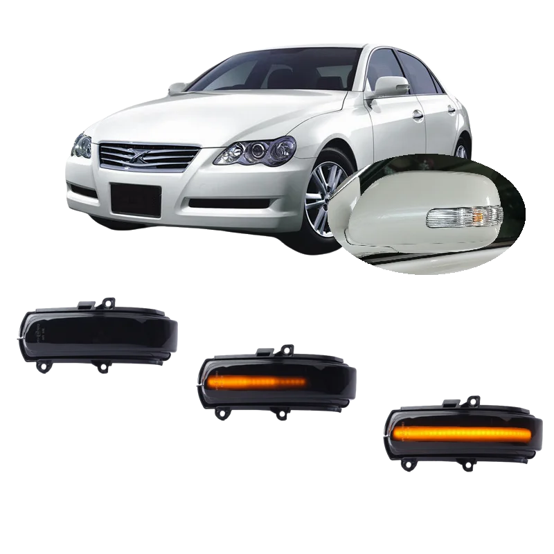 

for Toyota Mark X GRX120 GRX121 GRX125 2004 2005 2006 2007 2008 2009 Dynamic LED Indicator Side Mirror Turn Light Signal Lamp