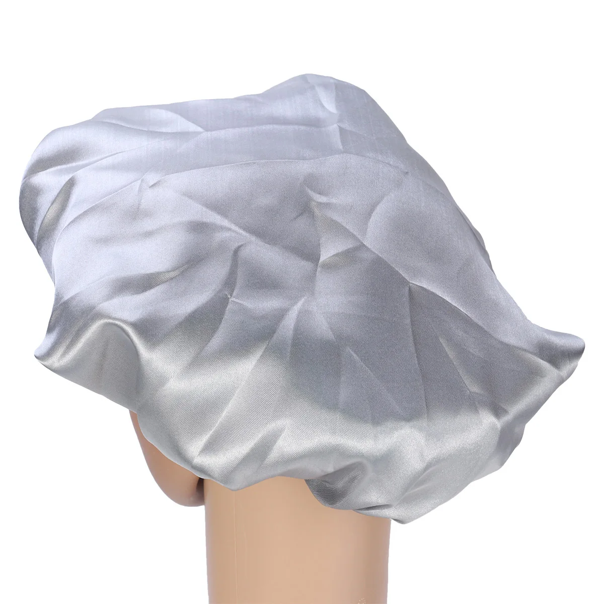 

2Pcs Sleeping Cap Elastic Wide Side Bonnet Hair Protection Polyester Material Long Lasting Durable Use Bath Cap