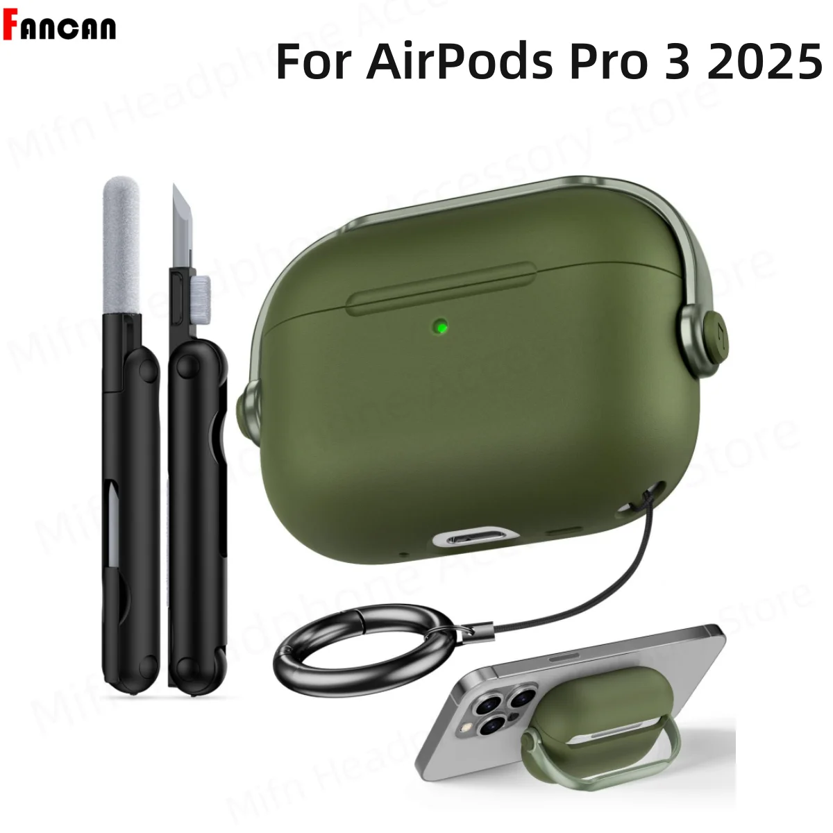 for airpods pro 3 case designer with Phone Holder air pods Wireless Bluetooth Earphone Cover for 2025 Apple AirPods Pro 3 fund