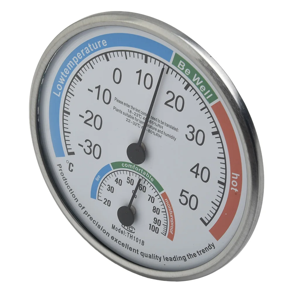 Reliable Analog Hygrometer Thermometer, Room Climate Monitoring, Clear Scale Display, Suitable for Home and Office