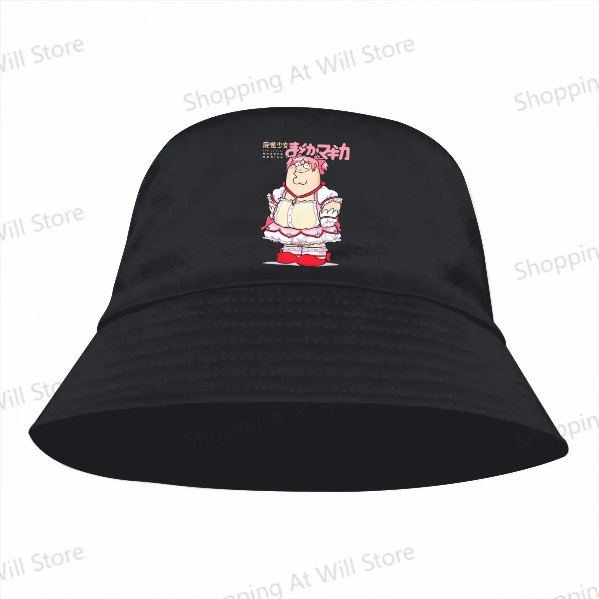 Puella Magi Madoka Magica Anime Chapéu de pescador para homens e mulheres, chapéu sombrinha, moda lazer, presente de aniversário