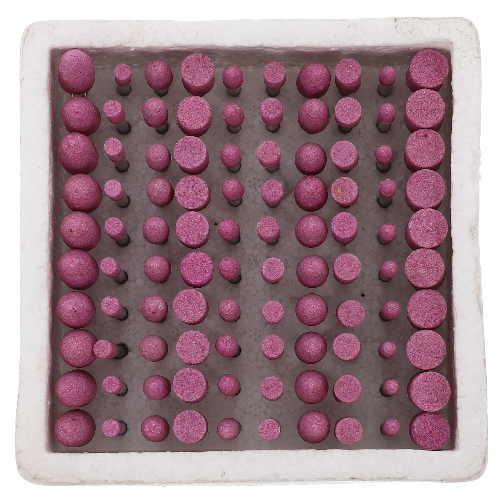 

100 Pcs Red Corundum Grinding Heads Polishing Kit S Bits Buffing Wheels Rotary Tool Accessory Set Ceramic Jewelry