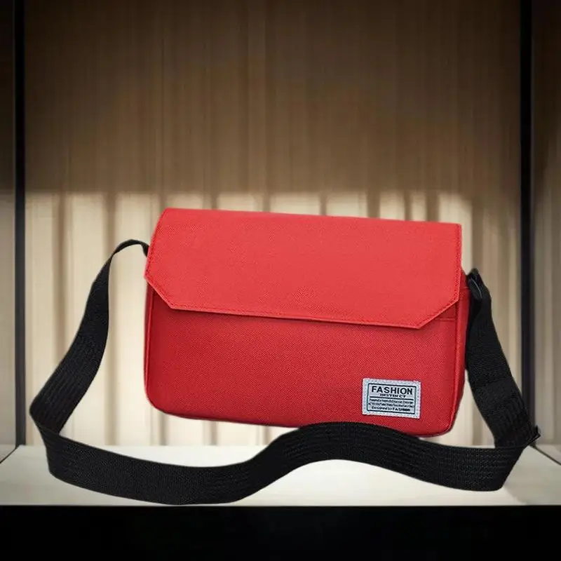 男性用カジュアルスモールオックスフォードショルダーバッグ、レジャークロスボディサッチェル2025