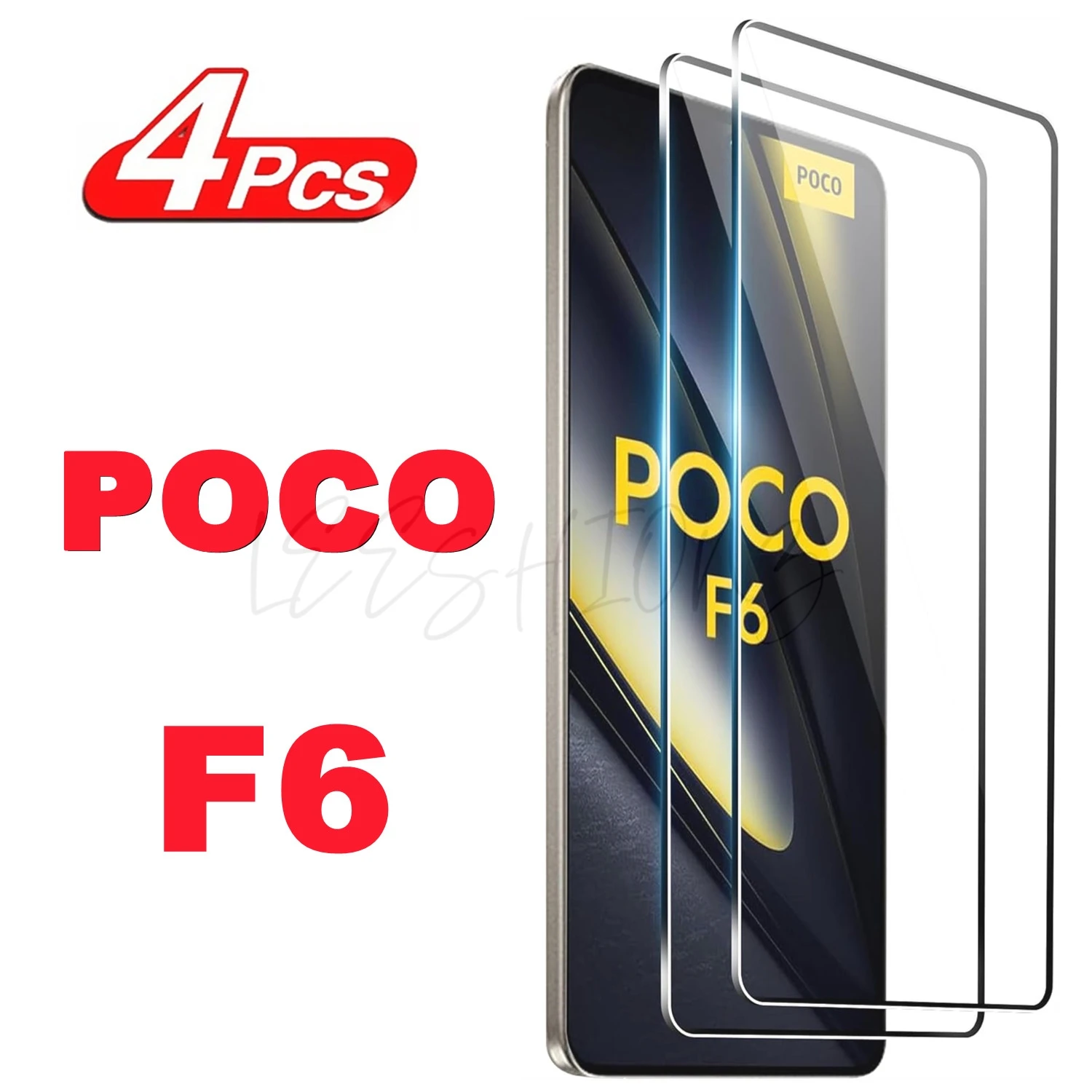 1/4Pcs 99D Screen Protector Glass For Poco F6 Tempered Glass Film