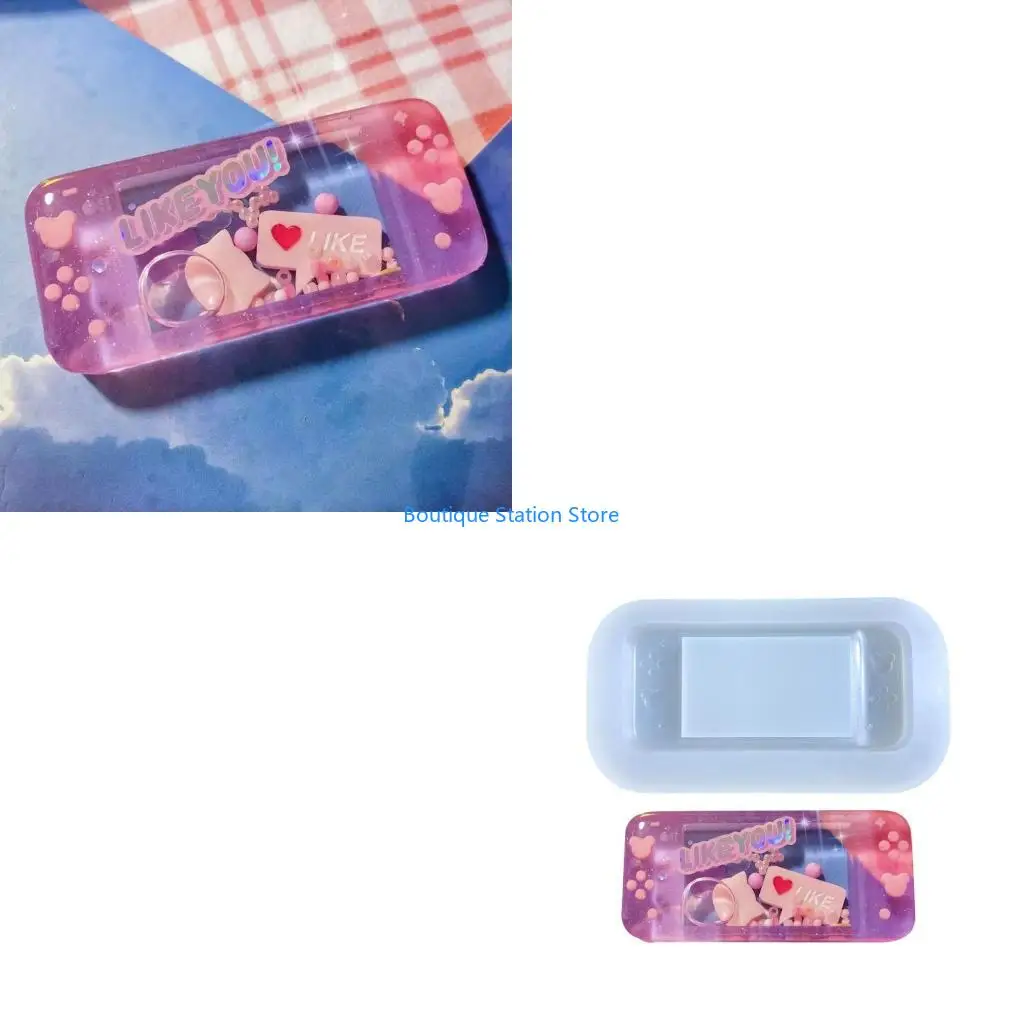 Y55F Silicone Shaker Molds Resin Casting Shaker Mold Jewelry Pendant Making Mould