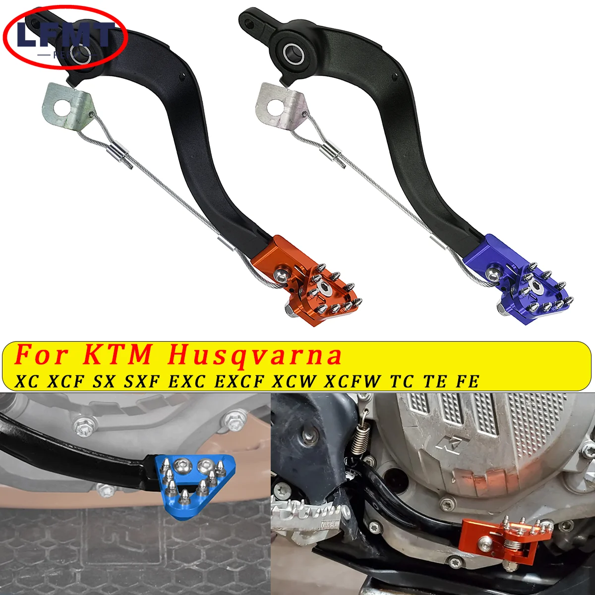 

Motocross CNC Brake Pedal Arm Foot brake lever Brake For KTM EXC EXC-F SX SXF XC XCF XCW XCF For Husqvarna TC TE FC FE 2008-2016