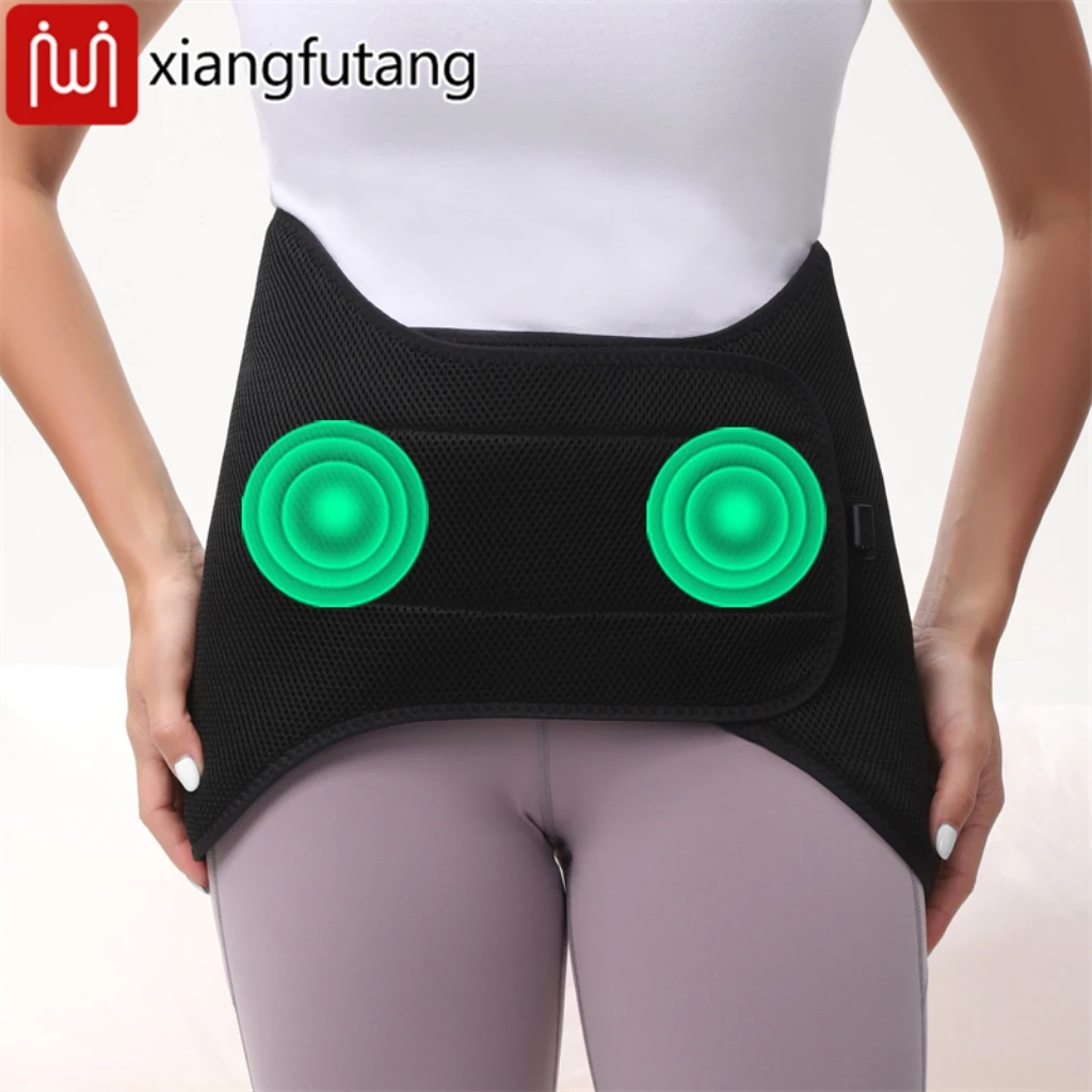 

Red Light Heating Lumbar Support Belt Vibration Massage Function Relieves Waist Abdominal Soreness warm the uterus Cold Uterus