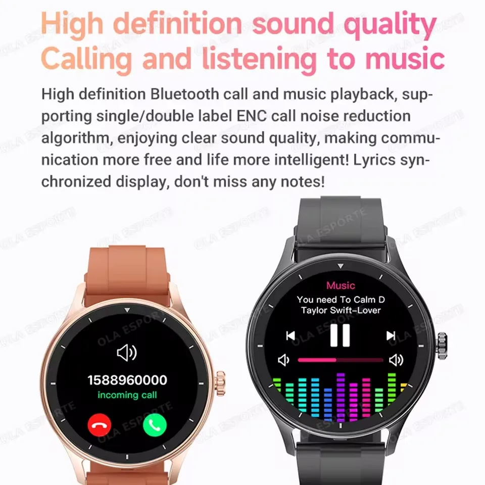 Xiaomi SmartWatch الرجال النساء بلوتوث دعوة GPS جهاز تعقب للياقة البدنية معدل ضربات القلب ساعة ذكية الرياضة مقاوم للماء ل ios أندرويد جديد 2025 #4