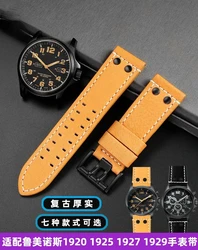 High Quality Genuine Leather Watch Strap for Luminox 1879 1920 1921 1925 1927 Lei Mei Leather Watch Band 26mm Accessories