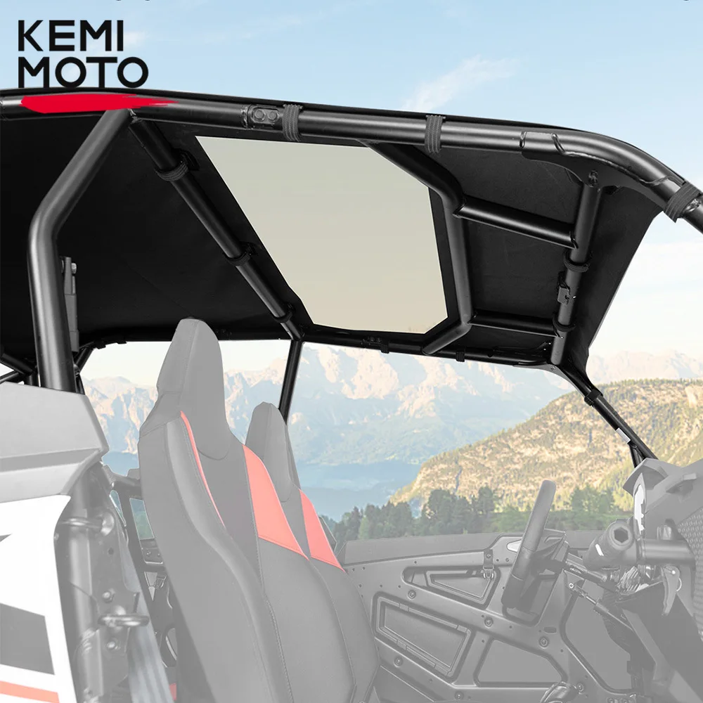 

UTV Soft Roof Top Sunshade Waterproof PVC Oxford Fabric Compatible with Polaris RZR XP 4 1000 2024 2025 Roof Protection