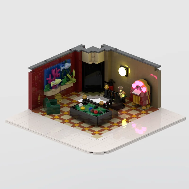 4483 قطعة MOC نيو أورليانز كوكتيل بار وحدات نموذج ألعاب مكعبات البناء العمارة هدية الكريسماس لتقوم بها بنفسك فكرة إبداعية عيد ميلاد