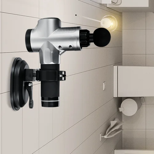 Soporte para pistola Fascia, soporte con ventosa única, fijador de pistola, masajeador de manos libres, Partner Fitness, pistola de masaje muscular para pérdida de peso