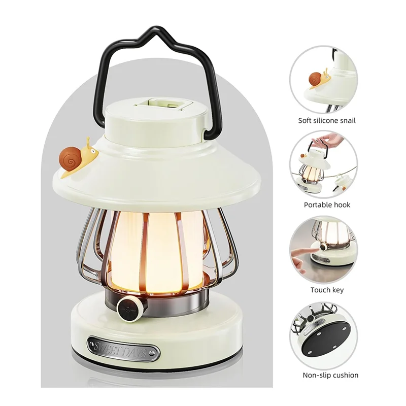 T21C Gear Lamp For Kids Set Toddler Flashlight Convenient LED Light Rechargeable Battery Operated Portable Night Light