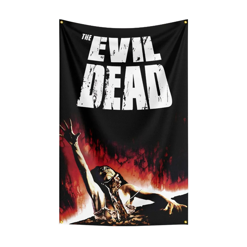 

3x5 футов E-Evil Dead Flag Классический флаг из фильма ужасов Хэллоуин Настенный баннер Декор Постер фильма