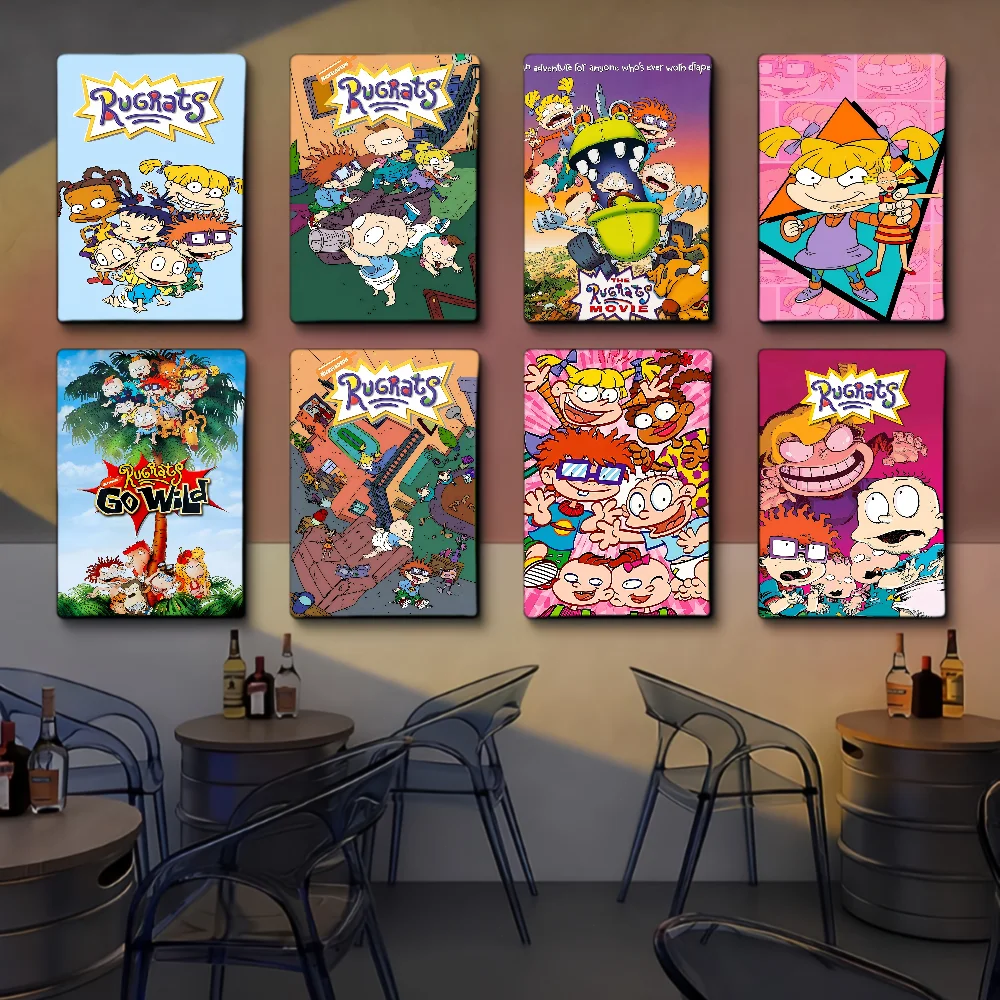 Cartoon R-Rugrats Classic Movie Posters Fancy Wall Sticker For Living Room Bar Decoration Room Wall Decor