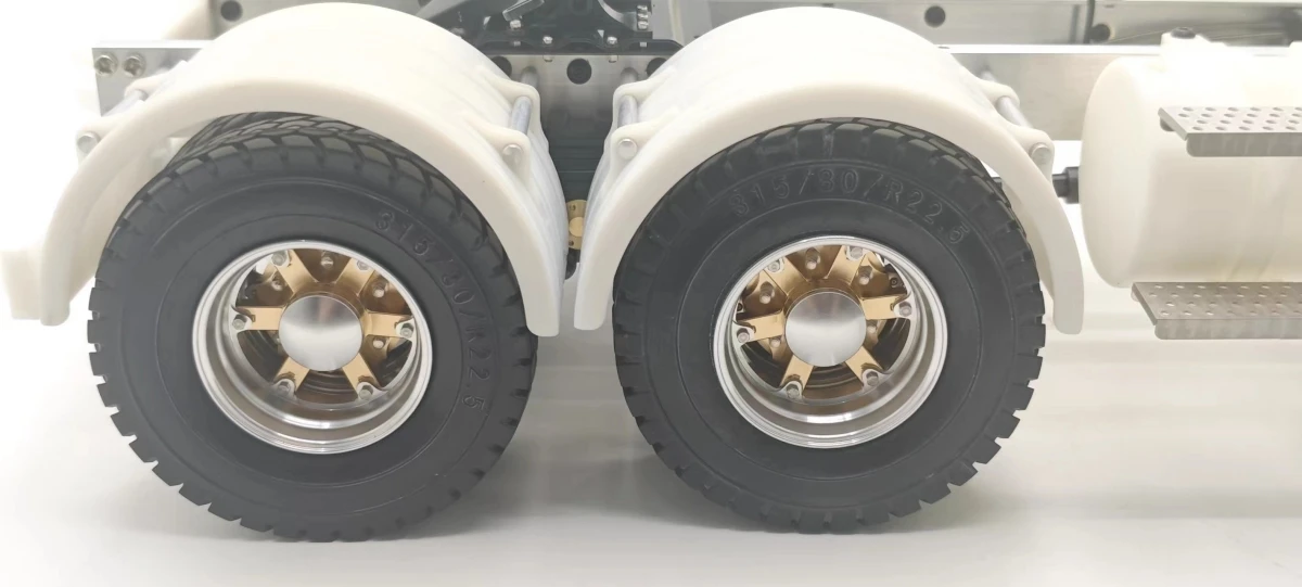 JDMODEL Nuovo mozzo per ruote in metallo per rimorchio per trattore Tamiya per camion RC in scala 1:14