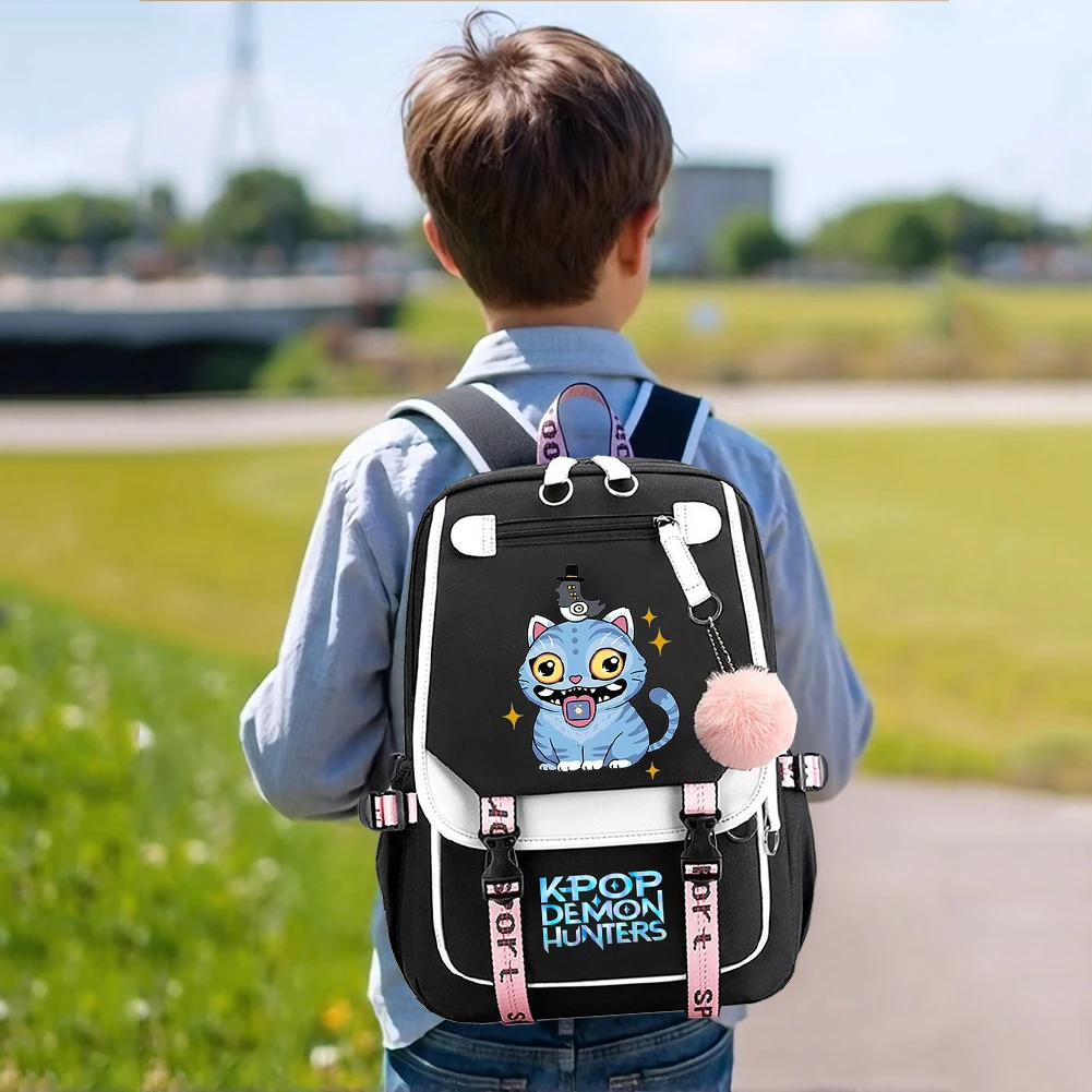 School Backpack for Students KPop Demon Hunters Daily Bagpack 2025 Hot Movie Print Backpacks for Girl Outdoor Sport School Bag